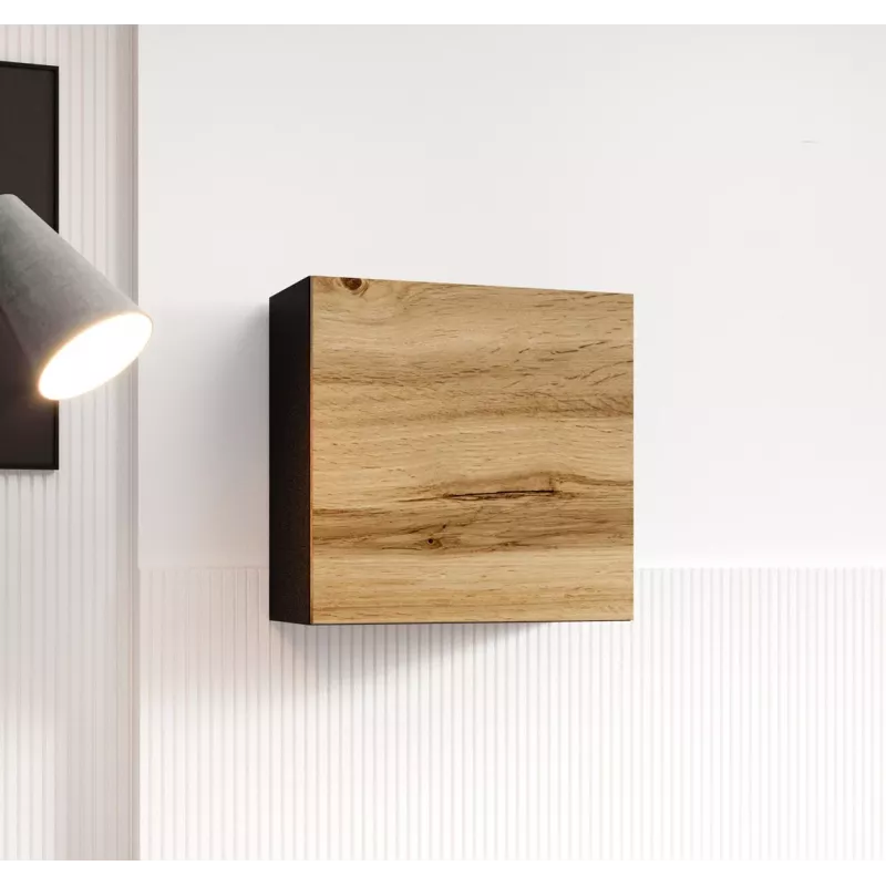 Cama living room cabinet set VIGO 22 black/wotan oak