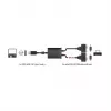 Serial Cable DeLOCK 63950 USB 2.0 Type-A 2 x RS-232 DB9 Black 0.6 m