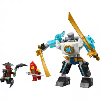 LEGO NINJAGO set 71827 Zane's Battle Suit Mech, 92 pieces, 2 minifigures, height 100 mm, age 6+
