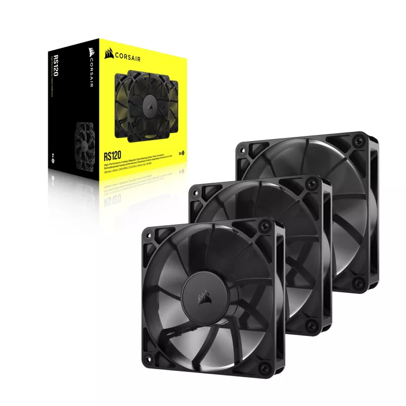 Fan Corsair RS120 12 cm Black 420-2100 RPM 3 pcs