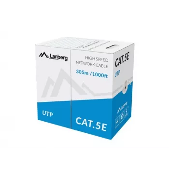 Networking cable Lanberg LCU5-11CU-0305-S U/UTP Cat5e 305 m Grey