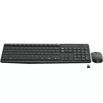 Logitech MK235 - Keyboard-and-Mouse-Set - Wireless - 2.4 GHz - Portugiesisch