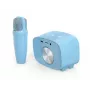 Children's portable speaker myFirst Voice 2 by myFirst — blue, battery-powered wireless speaker with microphone support