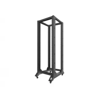 Lanberg OR01-6832-B Open Frame Rack 32U 600x800 mm Black RAL9004