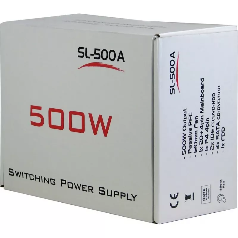 Power Supply Inter-Tech SL-500W(A) 500W ATX Non-modular