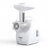 Electric meat grinder SMAPP 490.8 — 2200 W, 1 speed, 3 strainers (Ø 2.7–8 mm), white