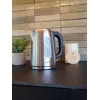 Electric kettle BLAUPUNKT EKS412 — 1.7 L stainless steel, 2200 W, water level indicator, 360° base