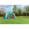 Event Dome Shelter XL, 4,5 x 4,5m, Pavillon Light Blue/Grey
