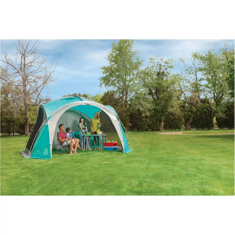 Event Dome Shelter XL, 4,5 x 4,5m, Pavillon Light Blue/Grey