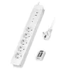 LogiLink LPS402 Power Extension 1.5m 5 AC Outlets Indoor White