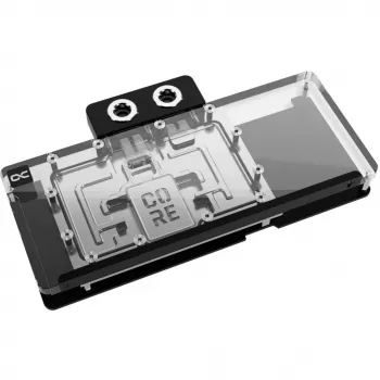 Cooling block Alphacool Core RX 9070 XT Mercury Transparent Chrome with backplate