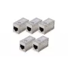 Digitus CAT 6 modular couplers shielded 5 pieces RJ-45 Gold contacts Silver