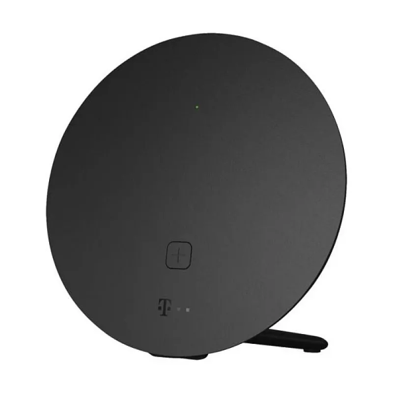 Wireless desktop/pole router Telekom 40824613 — Dual-band 2.4/5 GHz, Wi‑Fi 6 (802.11ax), Gigabit Ethernet, internal antennas, black