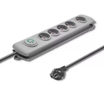 Surge Protector Qoltec 50272 Grey 5 AC Outlets 230V 3m