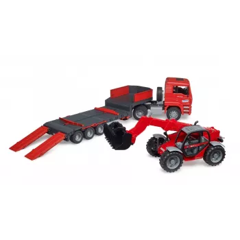 Vehicle set BRUDER MAN TGA Loader truck with Manitou Loader