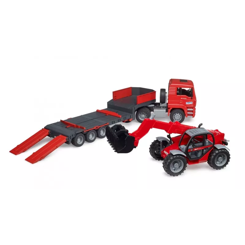 Vehicle set BRUDER MAN TGA Loader truck with Manitou Loader