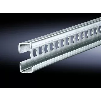 Rack rail Rittal 4943.000, steel, silver, depth 455 mm, pack of 6