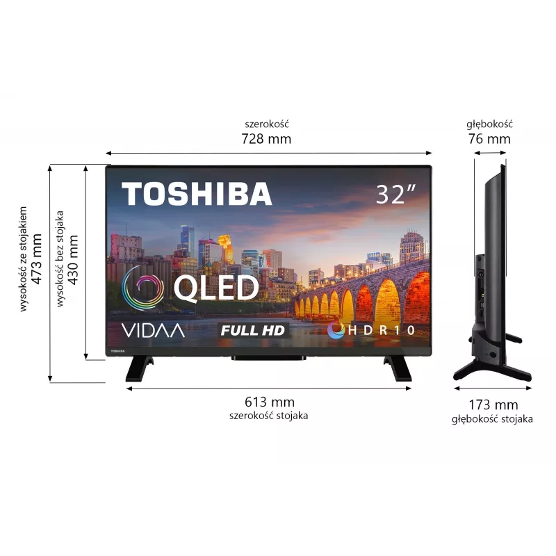 TV QLED 32 inch 32QV2F63DG