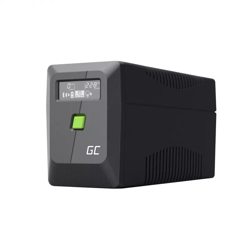 UPS Line-Interactive Green Cell 6.5 kVA, 360 W, 2 AC outlets, 12 V 7 Ah VRLA, USB, tower, black