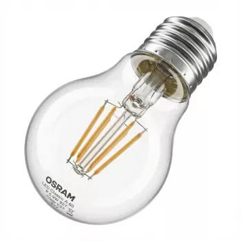 Osram LED Classic A 60 Filament P 5.9W 827 Clear E27 LED Lamps, classic bulb shape