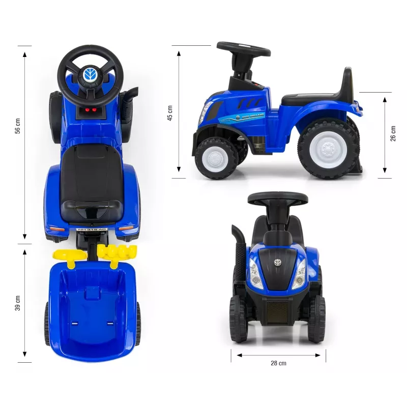 Ride-on vehicle milly mally New Holland T7 tractor, model 27652, blue