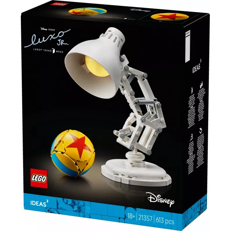 Construction toy LEGO Ideas model 21357 — Luxo Jr., 613 pieces, 290×140×110 mm