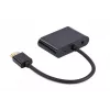 HDMI to VGA adapter GEMBIRD A-HDMIM-HDMIFVGAF-01, HDMI male to VGA output, 0.15 m, black