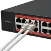 Network switch QOLTEC 52364 — Gigabit Ethernet PoE 16xRJ45, 2xSFP