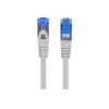 Network cable LANBERG Cat6a S/FTP PCF6A-10CC-0300-S RJ-45 3 m Grey, LSZH, 500 MHz, CCA, Ø6 mm
