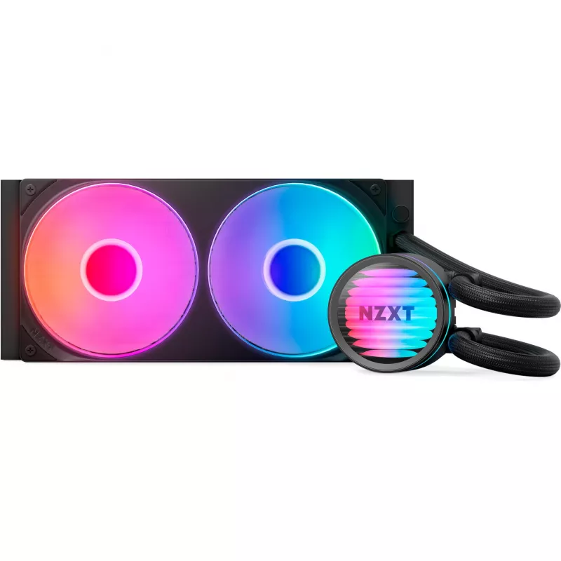 Liquid CPU Cooler NZXT Kraken Core RGB 240 — All-in-One 240mm Radiator, RGB Lighting, Black