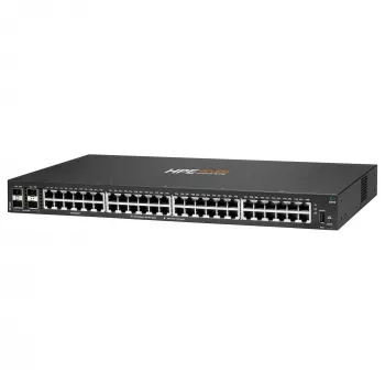 HPE - Aruba 6000 48G 4SFP Switch - Switch - L3 - managed - 48 x 10/100/1000 + 4 x Gigabit SFP - side-to-side airflow - rack-mountable - AC 100 - 127 V / 200 - 240 V