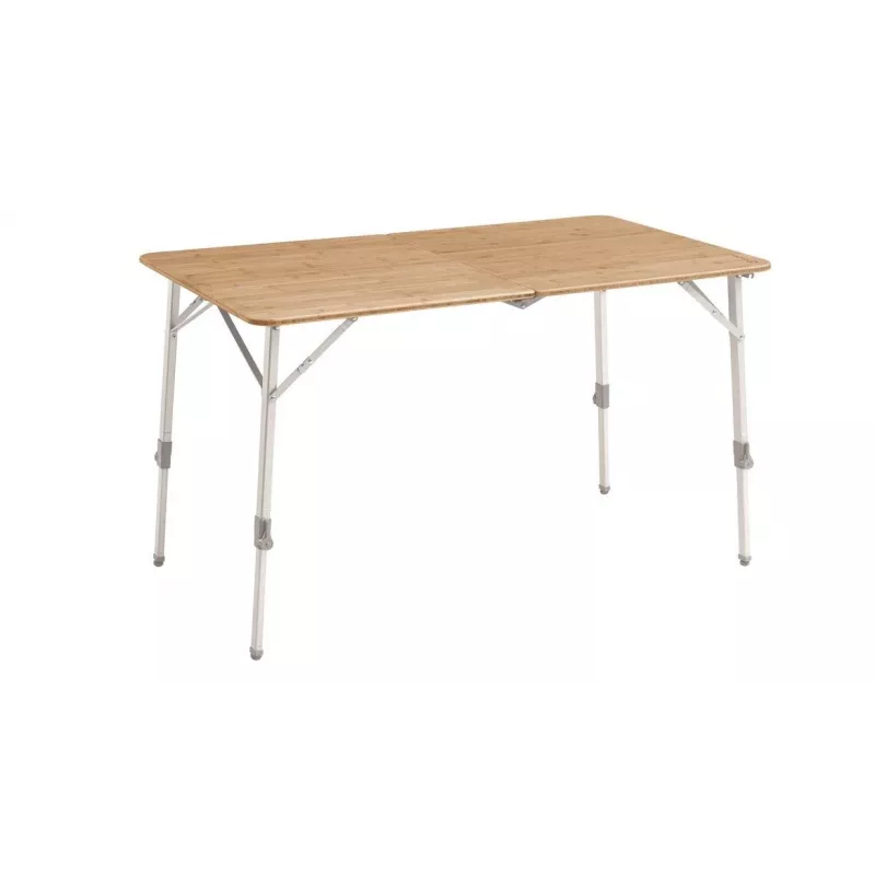 Outwell Custer L Brown camping table — Bamboo top, Aluminium frame, 700×1200 mm, 11.5 kg