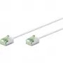 Ultra-Flexible Cat.8.1 Patch Cable slim, U/FTP (White, 5 Meter, extra-short plug)