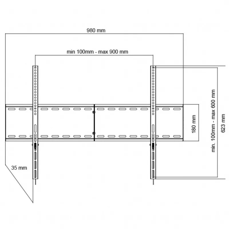 LCD holder AR-96XL 55-100 inches 140KG 900x600