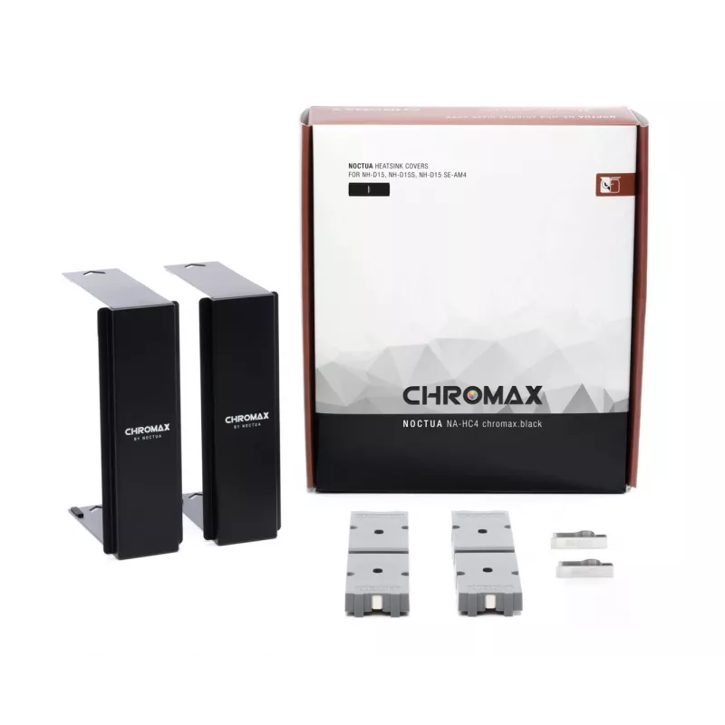 Mounting kit Noctua NA-HC4 chromax.black — Aluminium heatsink accessory for CPU, black
