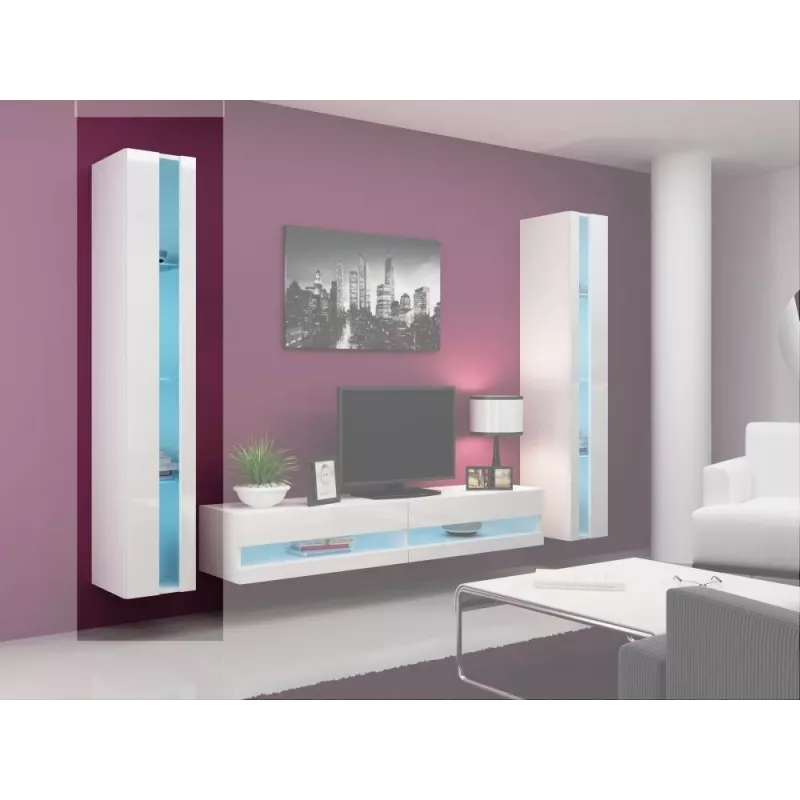 Cama Shelf unit VIGO NEW 180/40/30 white/white gloss