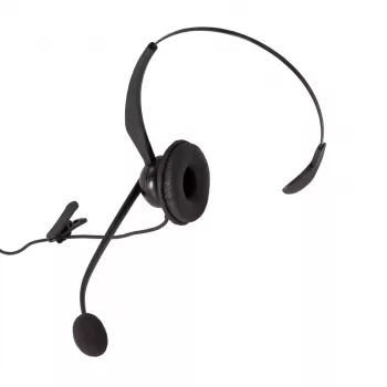 Auerswald COMfortel H-200 Headset Wired headband Office/Call center USB Type-A Black