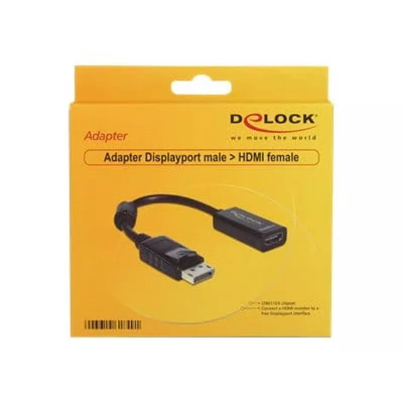 Video Cable Adapter DeLOCK 61849 0.125m DisplayPort to HDMI
