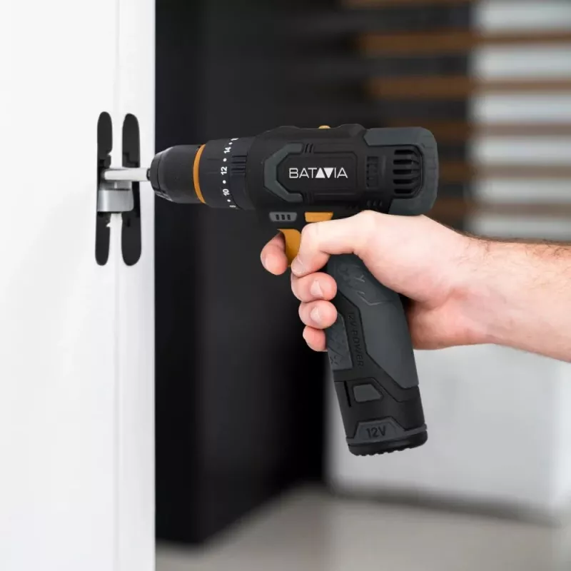 Batavia B.V. 12V Cordless Combi Drill - Fixxpack 2.0 Set (incl. 2.0Ah Battery & USB-C charging Cable)