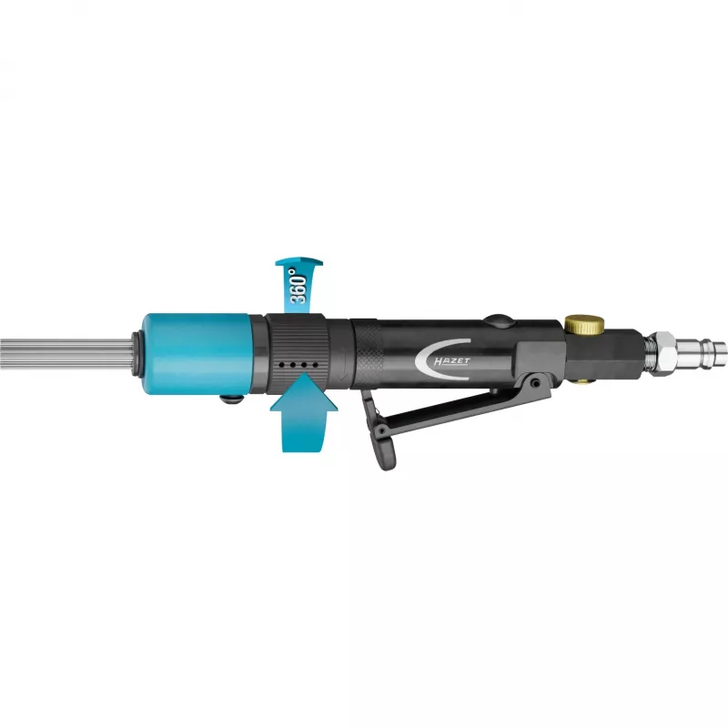 mini needle scaler 9035M-6, compressed-air needle scaler black/Blue