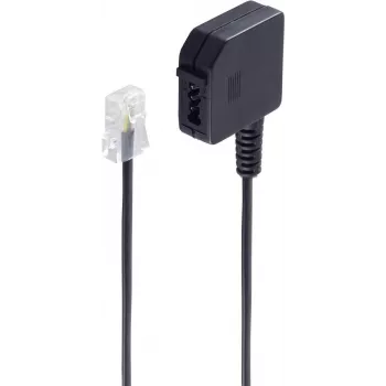 telephone cable ShiverPeaks BS71041 0.2 m Black