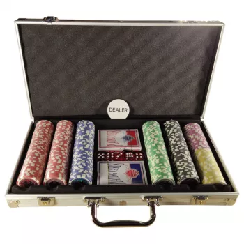 Extralink Set DO Pokera Premium 300 Chips 2 Decks and Dice case