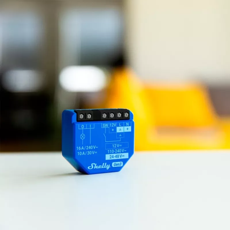 1 GEN3 Relay Interrupteur Intelligent Wi-fi Avec Contact Sec Interrupteur D'lighting Domotique Compatible Avec Al - Shelly