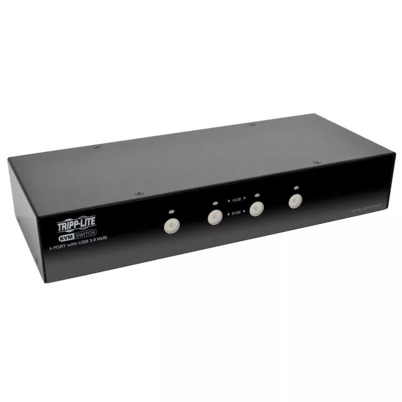 EATON TRIPPLITE 4-Port DisplayPort KVM Switch with Audio Cables and USB 3.0 SuperSpeed Hub (B004-DPUA4-K)