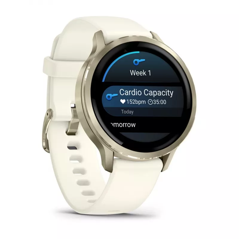 Smartwatch GARMIN Venu 4, 41 mm gold case, 1.2 inch AMOLED 390×390, GPS, Wi‑Fi, 5 ATM, 10-day battery