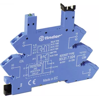 Finder Relay Socket 1 pc(s) 93.51.0.024 Serie 34 34.51, 34.81 (93.51.0.024)