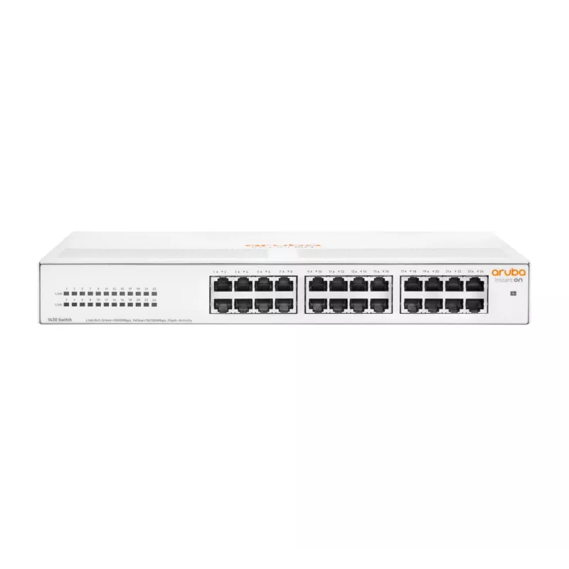 HPE Aruba Networking Aruba Instant On 1430 24G Unmanaged L2 Gigabit Ethernet (10/100/1000) 1U White