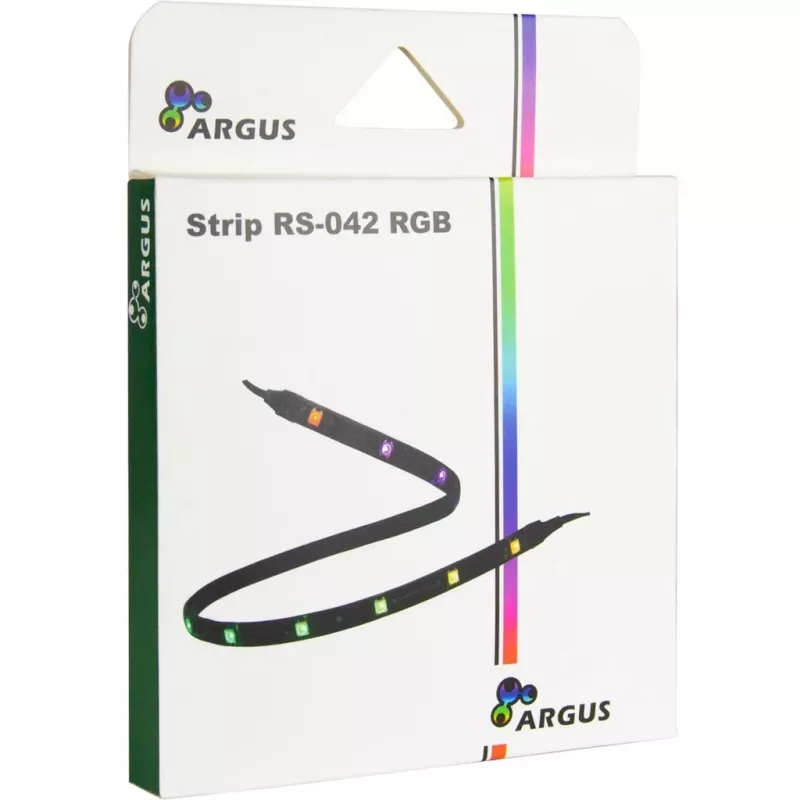 Computer case light kit INTER-TECH RS-042 RGB — RGB LED strip 1000 mm, 10 mm width, black