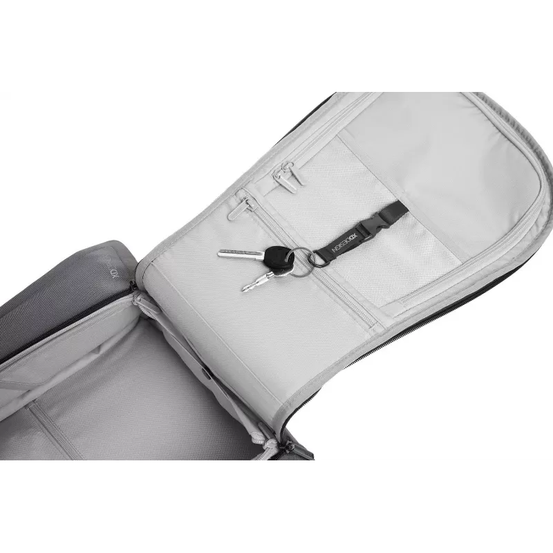 Backpack XDDESIGN Bizz Grey P705.932 — water resistant, lightweight city backpack