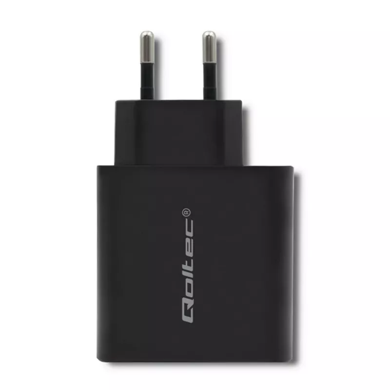 Power adapter QOLTEC 51717 45W 20V 3A AC indoor charger for smartwatch, black